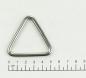 Preview: 2x Edelstahl Triangel Ringe, Dreieck, geschweißt, 5x45 mm, V4A, rostfrei