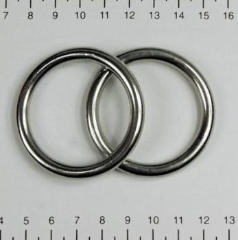 Edelstahl Ringe, Öse, 6x40 mm, rostfrei, V4A - Doppelpack