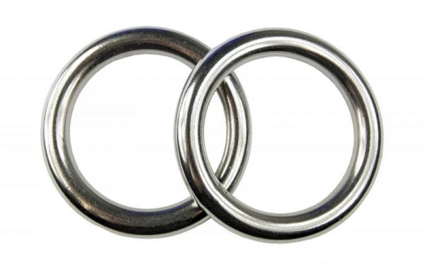 Edelstahl Ringe, Öse, 10x60 mm, rostfrei, V4A - Doppelpack