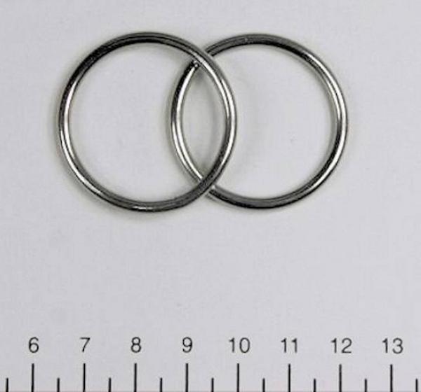 Edelstahl Ringe, Öse, 3x30 mm, rostfrei, V4A - Doppelpack