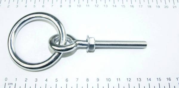 Ringschraube mit Ring, metrisches Gewinde, M8 x 110mm, Edelstahl V4A