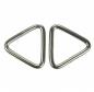 Preview: 2x Edelstahl Triangel Ringe, Dreieck, geschweißt, 8x50 mm, V4A, rostfrei