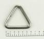 Preview: 2x Edelstahl Triangel Ringe, Dreieck, geschweißt, 8x50 mm, V4A, rostfrei