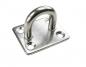 Preview: Edelstahl Deckenhaken / Wandhaken - D8 x 50 x 40mm, V4A