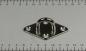Preview: Edelstahl Deckenhaken / Wandhaken, Raute, - D6 -  64 x 40mm, V4A