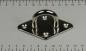 Preview: Edelstahl Deckenhaken / Wandhaken, Raute, - D8 -  80 x 50mm, V4A