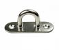 Preview: Edelstahl Deckenhaken / Wandhaken, schmal, D9, 100 x 36mm, V2A