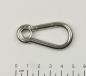 Preview: Edelstahl Karabiner, 5x50mm, Kausche, V4A / AISI 316, rostfrei