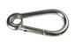 Preview: Edelstahl Karabiner, 6x60mm, Kausche, V4A / AISI 316, rostfrei