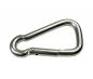 Preview: Edelstahl Karabiner, asymmetrisch, 10x100mm, V4A / AISI 316, rostfrei