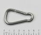 Preview: Edelstahl Karabiner, asymmetrisch, 6x60mm, V4A / AISI 316, rostfrei