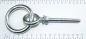 Preview: Ringschraube mit Ring, metrisches Gewinde, M10 x 130mm, Edelstahl V4A