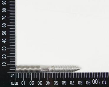 5x Edelstahl Astschrauben/Stockschrauben, M10, 10x80mm