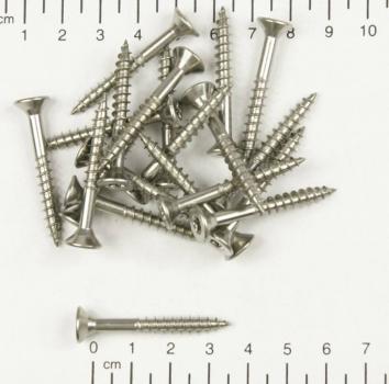 20x Edelstahl Holzschraube, Senkkopf, Sternantrieb, 5x40mm, V2A