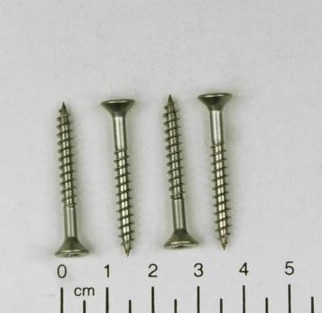 4x Edelstahl Holzschraube, Senkkopf, Sternantrieb, 4x35mm, V2A