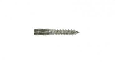 5x Edelstahl Astschrauben / Stockschrauben zur Befestigung eines Naturast an die Voliere, M6, 6x40mm