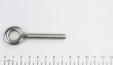 5x Ösenschraube/Ringschraube, metrisches Gewinde, M8 x 50mm, Edelstahl V2A