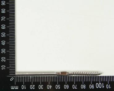 5x Edelstahl Astschrauben/Stockschrauben, M6, 6x100mm