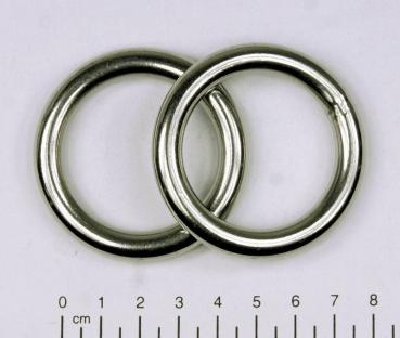 Edelstahl Ringe, Öse, 8x40 mm, rostfrei, V4A - Doppelpack