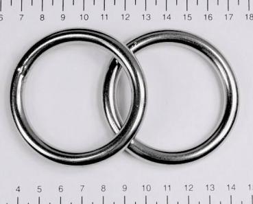 Edelstahl Ringe, Öse, 8x50 mm, rostfrei, V4A - Doppelpack