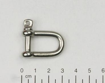 Edelstahl Schäkel, gerade, 5mm, V4A