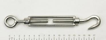 Edelstahl Seilspanner/Spannschraube, Haken/Öse, M8, V4A