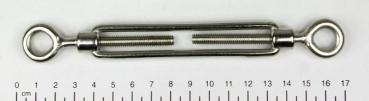 Edelstahl Seilspanner/Spannschraube, Öse/Öse, M6, V4A