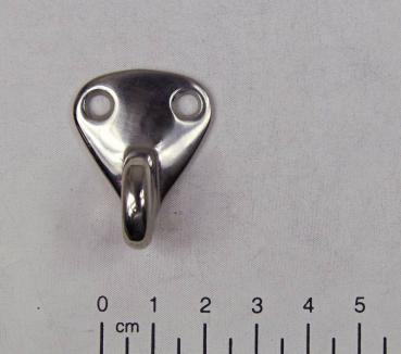 Edelstahl Wandhaken, geschlossene Öse, 32x28mm, V4A