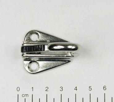 Edelstahl Wandhaken mit Verschluss, 34x40mm, Feinguß, V4A