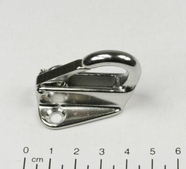 Edelstahl Wandhaken mit Verschluss, 34x40mm, Feinguß, V4A