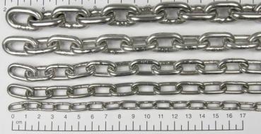 Edelstahlkette, Kletterkette für Papageien / Großsittiche etc., 1 Meter - 5mm, rostfrei, V4A