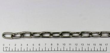 Edelstahlkette, Kletterkette, 1 Meter, Stärke 3mm, rostfrei, V4A