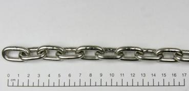Edelstahlkette, Kletterkette für Papageien / Großsittiche etc., 1 Meter - 5mm, rostfrei, V4A
