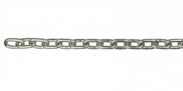 Edelstahlkette, 1 Meter , gem. DIN 766 - 6mm, rostfrei, V4A