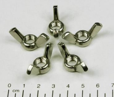 5x Edelstahl Flügelmutter, M12, V4A / AISI 316