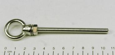 Ringschraube / Augbolzen, metrisches Gewinde, M6 x 80mm, Edelstahl V4A