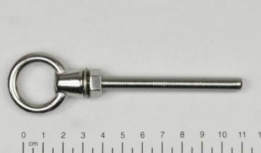 Ringschraube / Augbolzen, metrisches Gewinde, M8 x 80mm, Edelstahl V4A