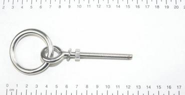 Ringschraube / Augbolzen mit Ring, metrisches Gewinde, M6x55mm, Edelstahl V4A