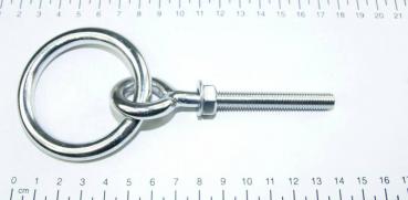 Ringschraube / Augbolzen mit Ring, metrisches Gewinde, M8x60mm, Edelstahl V4A