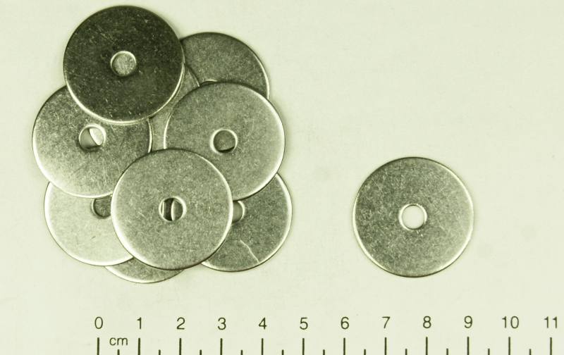 100x Edelstahl Unterlegscheibe/Karosseriescheibe - 6.4 x 30mm, V4A