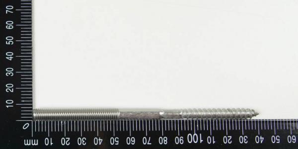 1x Edelstahl Astschrauben/Stockschrauben, M8, 8x140mm