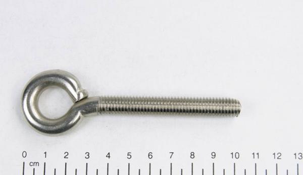 5x Ösenschraube/Ringschraube, metrisches Gewinde, M10 x 70mm, Edelstahl V2A