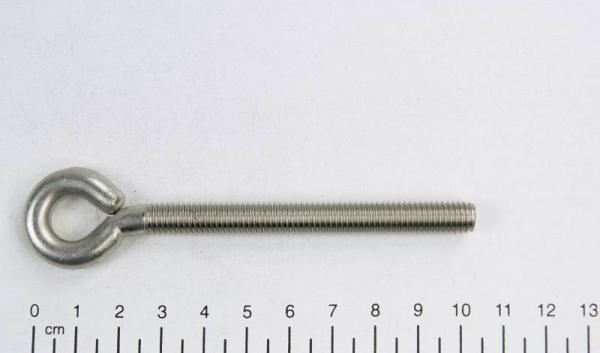5x Ösenschraube/Ringschraube, metrisches Gewinde, M8 x 80mm, Edelstahl V2A