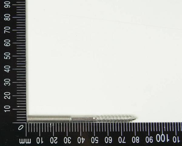 1x Edelstahl Astschrauben/Stockschrauben, M6, 6x80mm