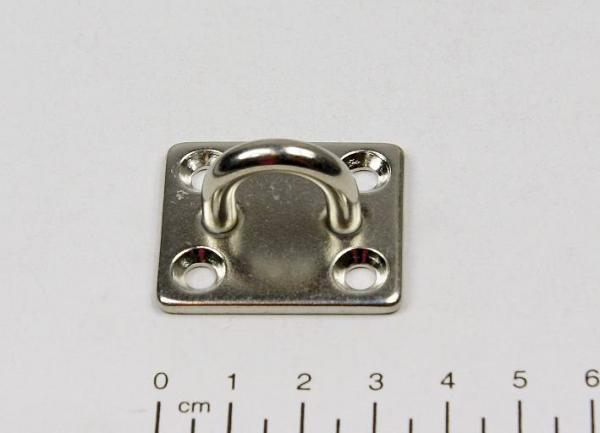 Edelstahl Deckenhaken / Wandhaken - D4 - 25 x 30mm, V4A