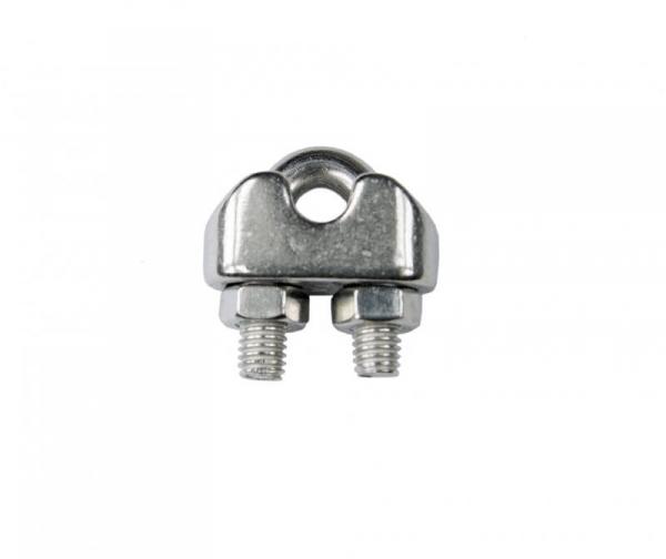 Edelstahl Drahtseilklemme, Bügelklemme, 6mm, V4A, rostfrei