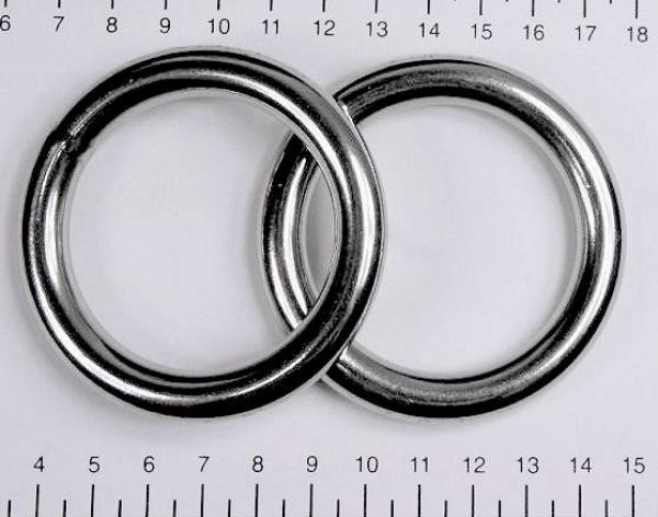 Edelstahl Ringe, Öse, 10x60 mm, rostfrei, V4A - Doppelpack
