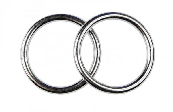 Edelstahl Ringe, Öse, 6x35 mm, rostfrei, V4A - Doppelpack