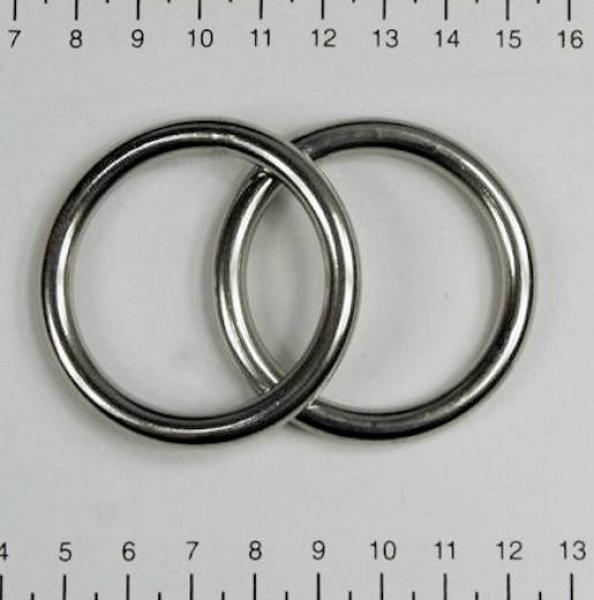 Edelstahl Ringe, Öse, 6x40 mm, rostfrei, V4A - Doppelpack