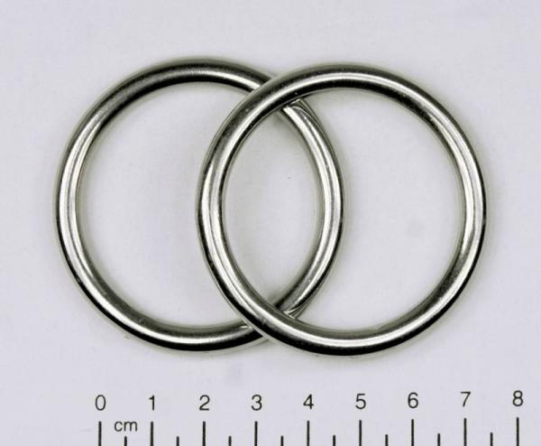 Edelstahl Ringe, Öse, 6x45 mm, rostfrei, V4A - Doppelpack
